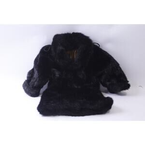 Carousel by Guy, Black Doll Coat, Faux Mink Fur, Doll Fashion, Toy Accessory